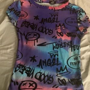 Cute graffiti theme T-shirt from Route 21!